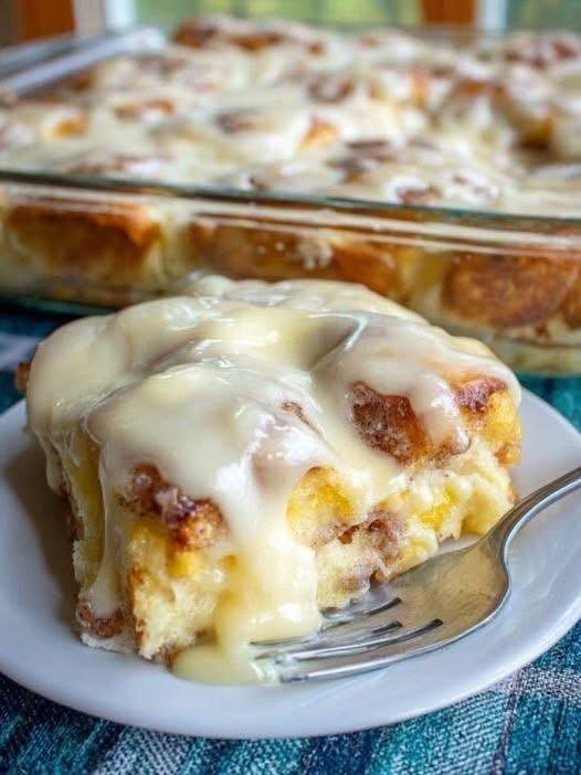 Orange Roll Casserole That Rises Overnight