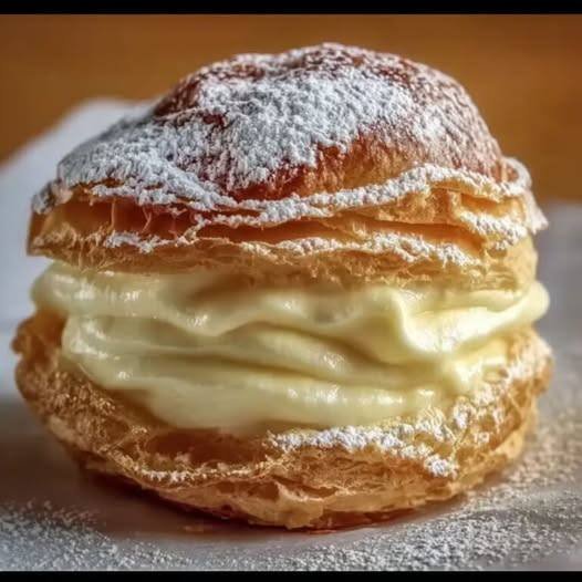 Italian Cream Puffs Custard