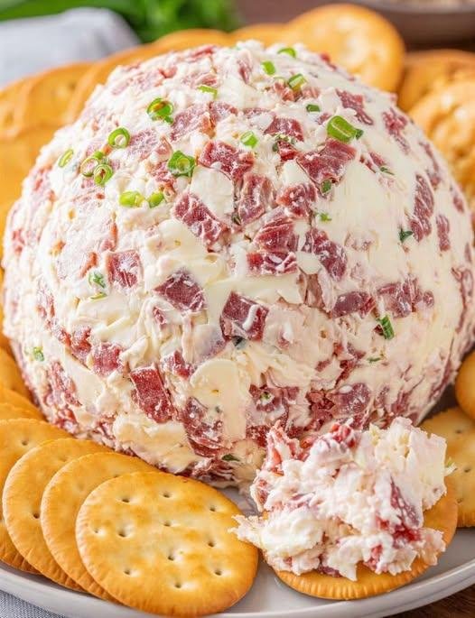 Savory Creamed Chipped Beef Cheese Ball