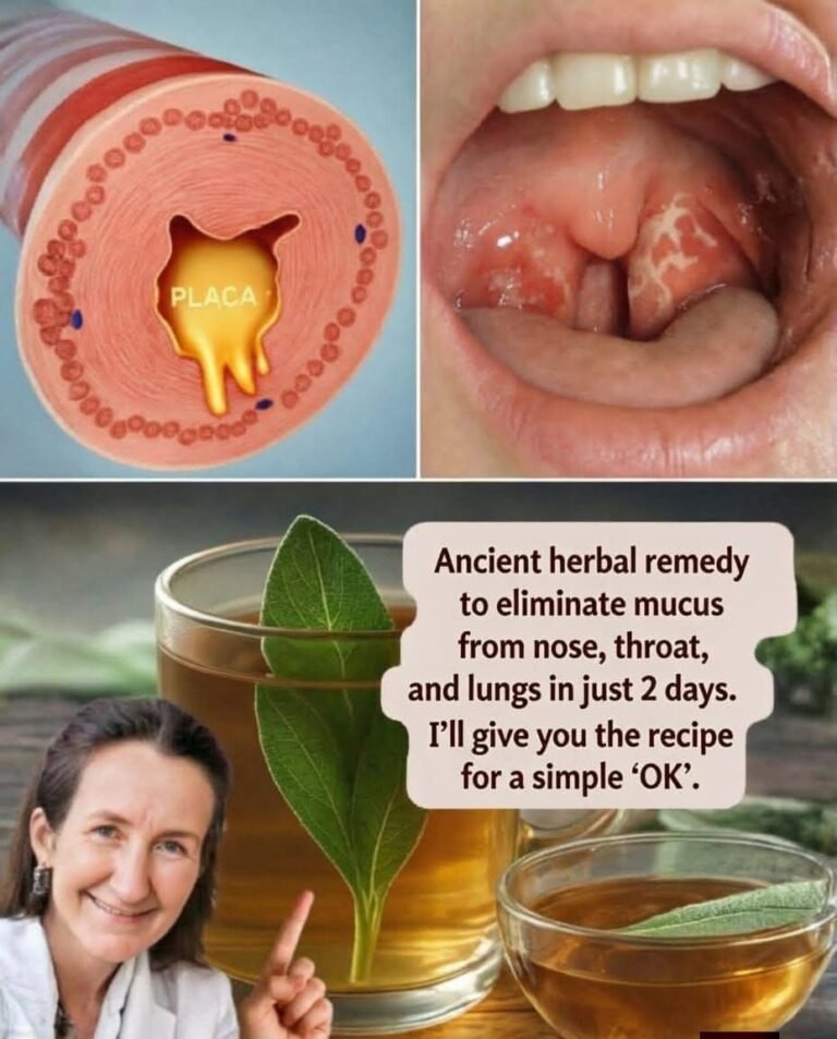Ancestral herbal remedy to remove mucus from the nose, throat and lungs in just 2 days